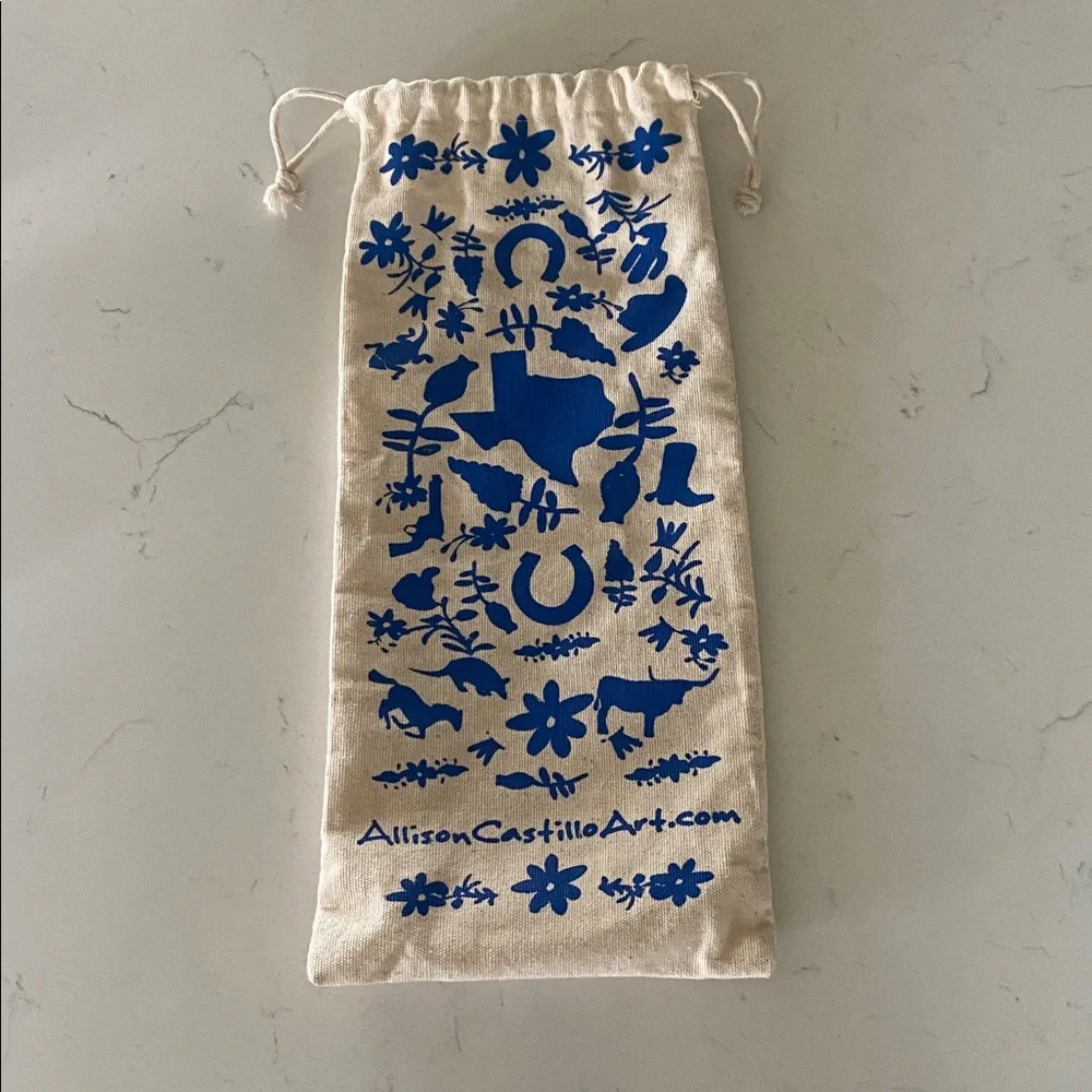 Allison Castillo Art Scarf Texas Forever 70”/40” approximate